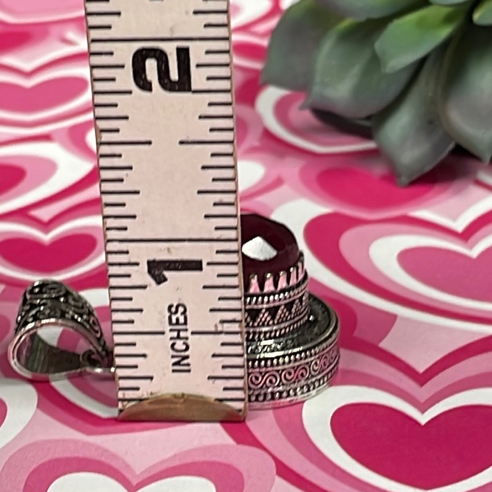 Silver Ruby Pendant - image 8